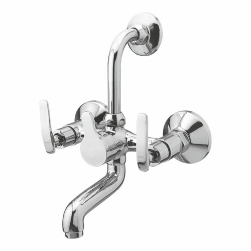 Wall Mixer with Provision for Overhead Shower with L-Bend Pipe